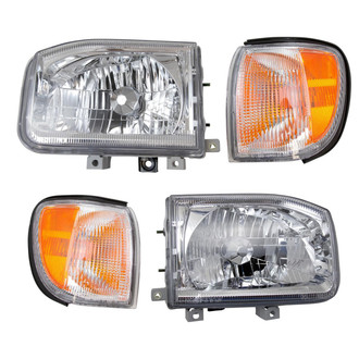 TRQ® - Driver and Passenger Side Replacement Headlights