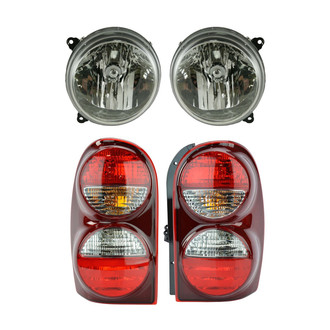 TRQ® - Driver and Passenger Side Replacement Headlights