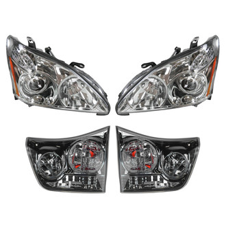 TRQ® - Driver and Passenger Side Replacement Headlights