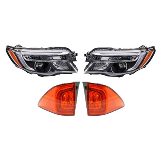 TRQ® - Driver and Passenger Side Replacement Headlights