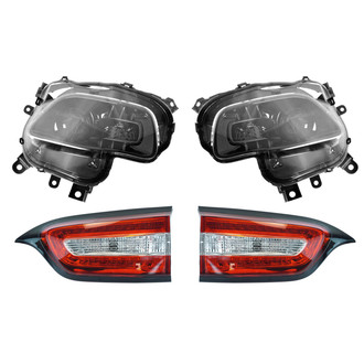 TRQ® - Driver and Passenger Side Replacement Headlights