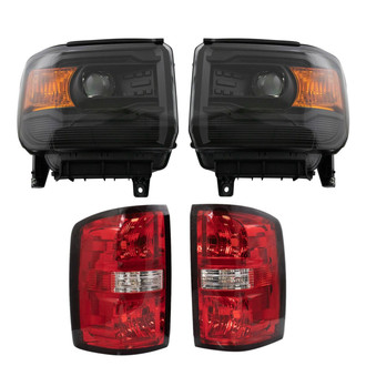 TRQ® - Driver and Passenger Side Replacement Headlights