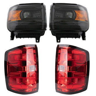 TRQ® - Driver and Passenger Side Replacement Headlights