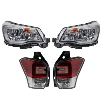 TRQ® - Driver and Passenger Side Replacement Headlights