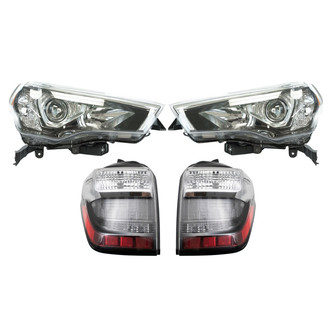 TRQ® - Driver and Passenger Side Replacement Headlights