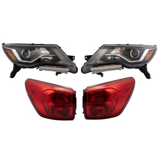 TRQ® - Driver and Passenger Side Replacement Headlights