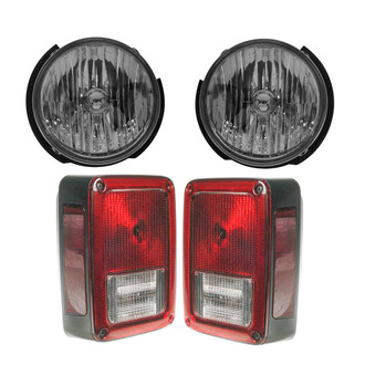 TRQ® - Driver and Passenger Side Replacement Headlights