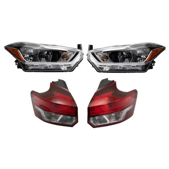 TRQ® - Driver and Passenger Side Replacement Headlights