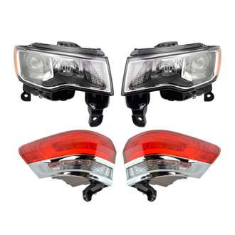 TRQ® - Driver and Passenger Side Replacement Headlights
