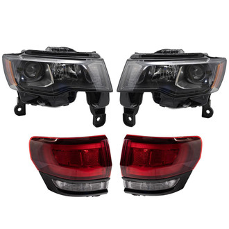 TRQ® - Driver and Passenger Side Replacement Headlights