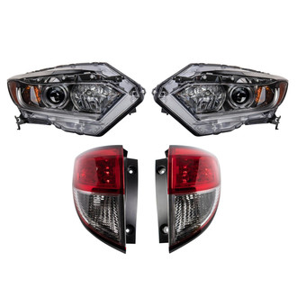 TRQ® - Driver and Passenger Side Replacement Headlights