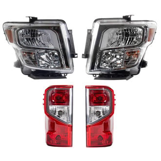 TRQ® - Driver and Passenger Side Replacement Headlights