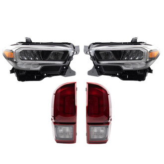 TRQ® - Driver and Passenger Side Replacement Headlights