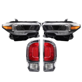 TRQ® - Driver and Passenger Side Replacement Headlights