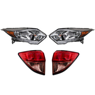 TRQ® - Driver and Passenger Side Replacement Headlights