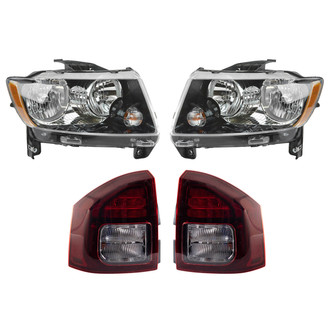 TRQ® - Driver and Passenger Side Replacement Headlights