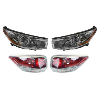 TRQ® - Driver and Passenger Side Replacement Headlight