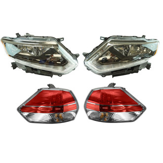 TRQ® - Driver and Passenger Side Replacement Headlights