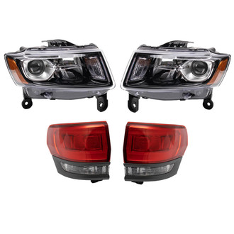 TRQ® - Driver and Passenger Side Replacement Headlights