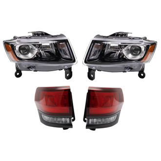 TRQ® - Driver and Passenger Side Replacement Headlights