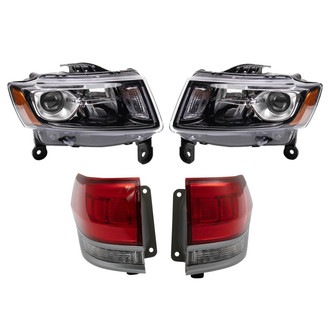 TRQ® - Driver and Passenger Side Replacement Headlights
