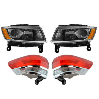 TRQ® - Driver and Passenger Side Replacement Headlights