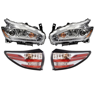 TRQ® - Driver and Passenger Side Replacement Headlights