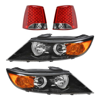 TRQ® - Driver and Passenger Side Replacement Headlights