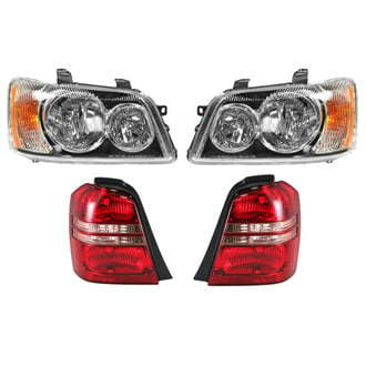 TRQ® - Driver and Passenger Side Replacement Headlights