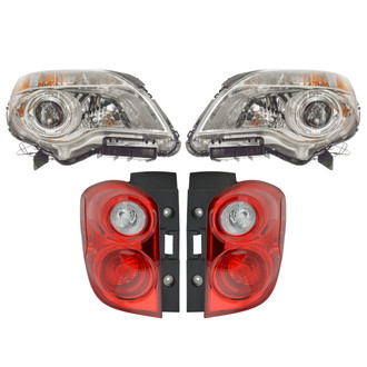 TRQ® - Driver and Passenger Side Replacement Headlights