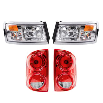 TRQ® - Driver and Passenger Side Replacement Headlights