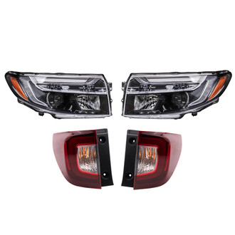 TRQ® - Driver and Passenger Side Replacement Headlights