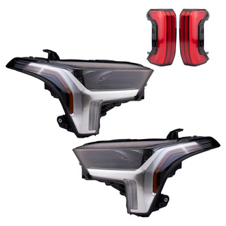 TRQ® - Driver and Passenger Side Replacement Headlights