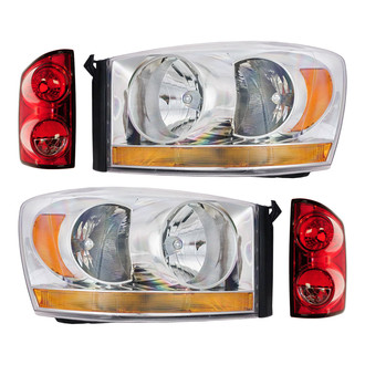 TRQ® - Driver and Passenger Side Replacement Headlights