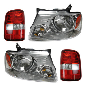 TRQ® - Driver and Passenger Side Replacement Headlight