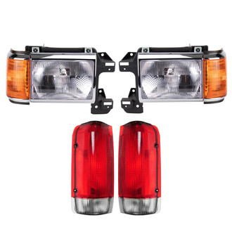 TRQ® - Driver and Passenger Side Replacement Headlights