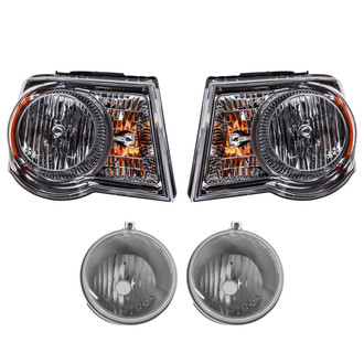 TRQ® - Driver and Passenger Side Replacement Headlights