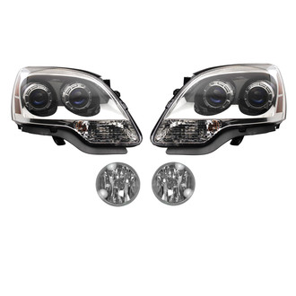 TRQ® - Driver and Passenger Side Replacement Headlights