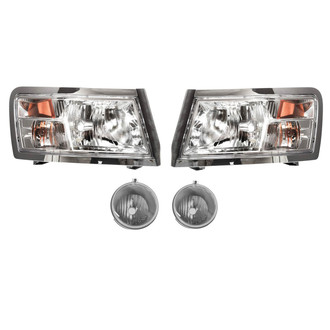 TRQ® - Driver and Passenger Side Replacement Headlights