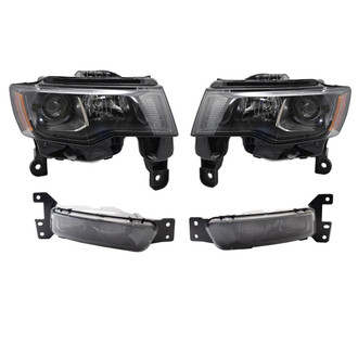 TRQ® LKA83465 - Driver and Passenger Side Replacement Headlights
