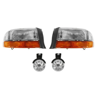 TRQ® - Driver and Passenger Side Replacement Headlights