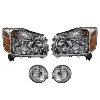 TRQ® - Driver and Passenger Side Replacement Headlights