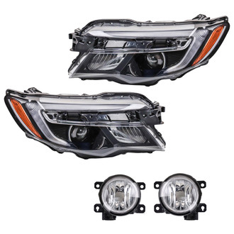 TRQ® - Driver and Passenger Side Replacement Headlights