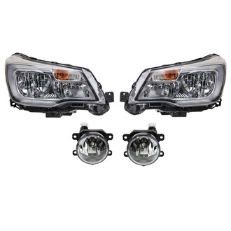 TRQ® - Driver and Passenger Side Replacement Headlights