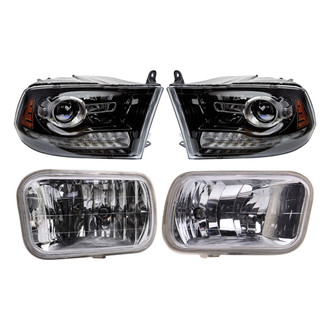 TRQ® - Driver and Passenger Side Replacement Headlights