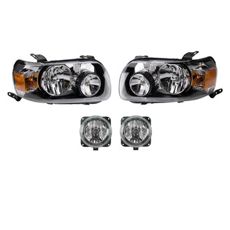 TRQ® - Driver and Passenger Side Replacement Headlights