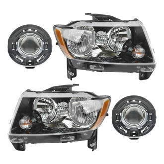 TRQ® - Driver and Passenger Side Replacement Headlights