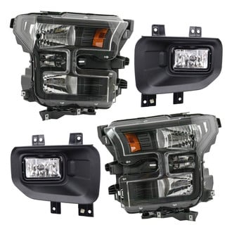 TRQ® - Driver and Passenger Side Replacement Headlights