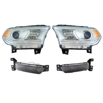 TRQ® - Driver and Passenger Side Replacement Headlights