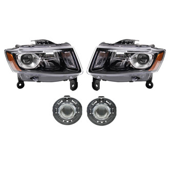 TRQ® - Driver and Passenger Side Replacement Headlights